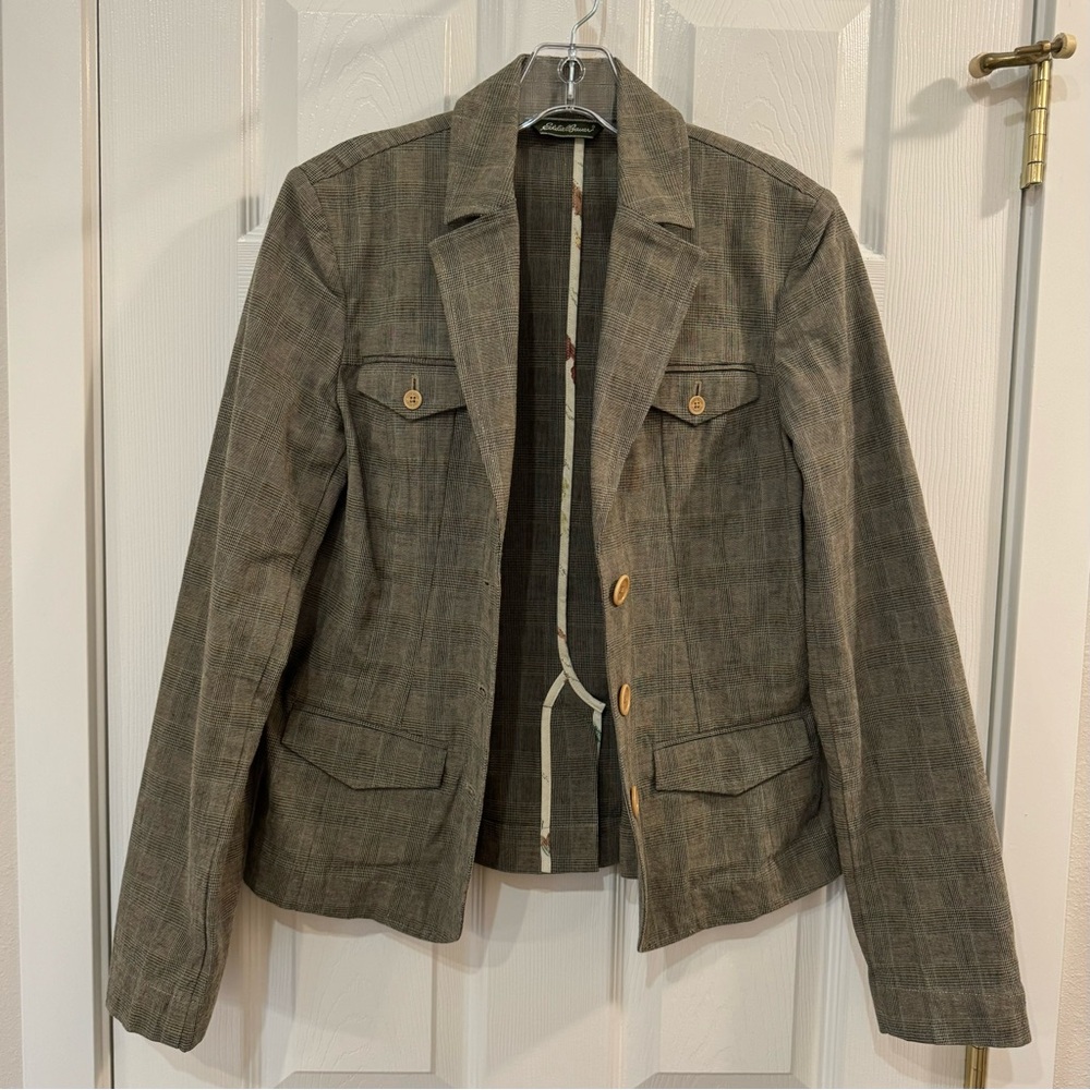 Women's Eddie Bauer Glen Plaid Blazer - Picture 13 of 16